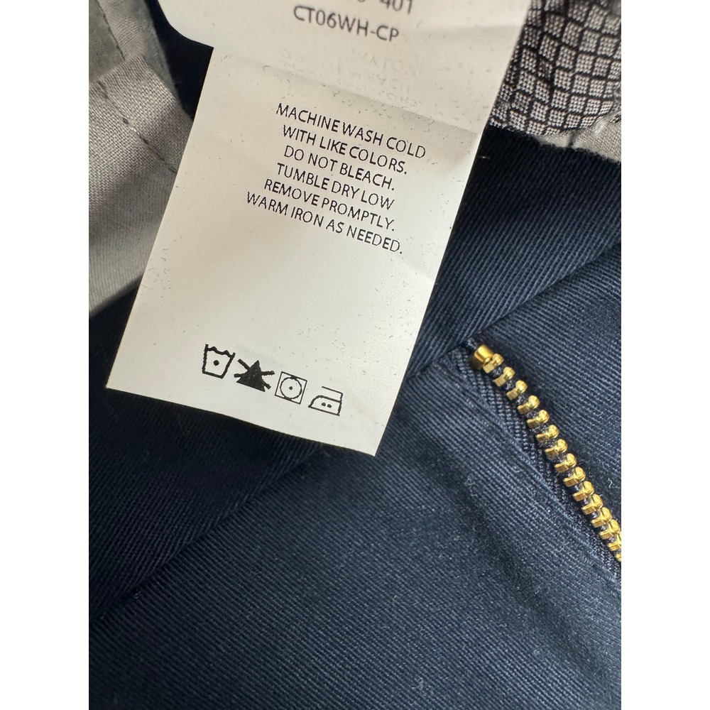 Haggar Iron Free Premium Khaki Classic Fit Navy Stretch Twill Pants 44x29 - Picture 7 of 16